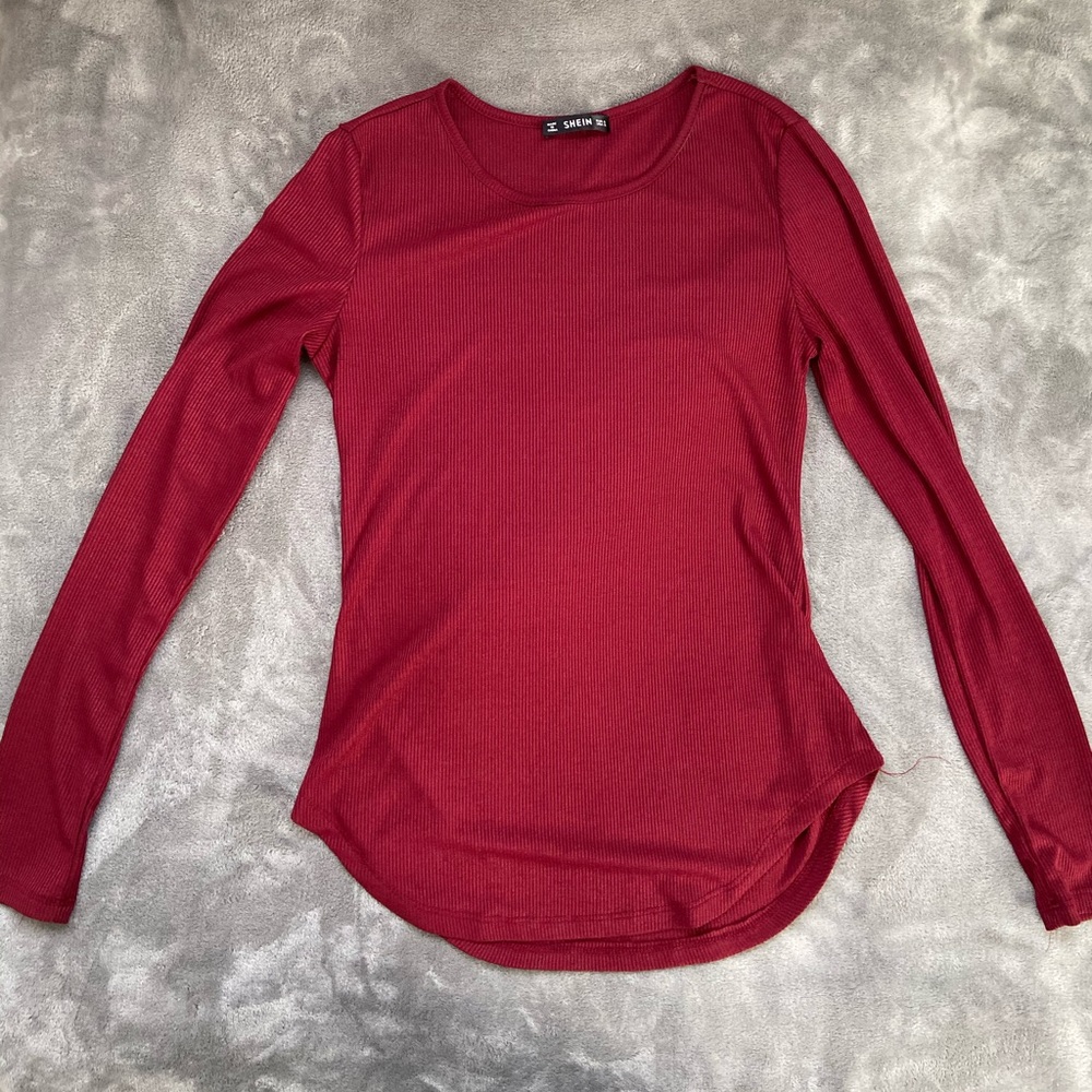 Burgundy shirt